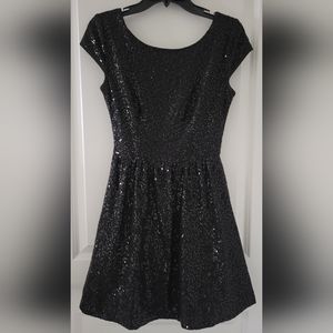 Delia's Black Sequin Dress